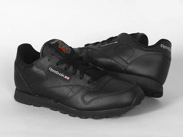 BUTY REEBOK CLASSIC LEATHER czarne 50149 SKÓRA! 35