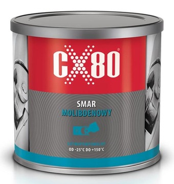 CX80 SMAR MOLIBDENOWY DO PRZEGUBÓW SMAROWNIC Zwrotnic Wałów Suwnic 500g