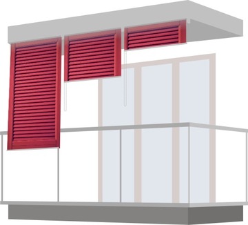 ROLETY balkonowe tarasowe zewnętrzne 71x150