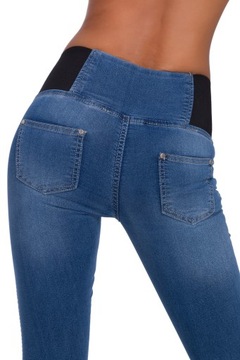 557_ 3XL/46_ WYSZCZUPLAJĄCE SPODNIE JEANS,SLIM