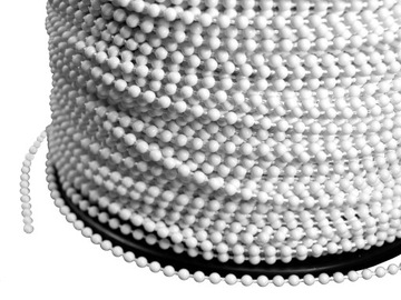 ŁAŃCUSZEK KULKOWY DO ROLET ŻALUZJI 4,5 mm -50 mb