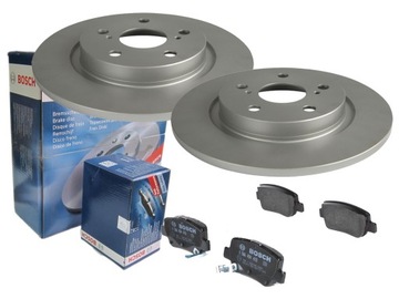 TARCZE + KLOCKI BOSCH TYŁ TOYOTA AVENSIS T27