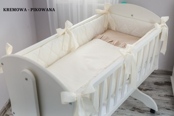 Комплект постельного белья из 6 предметов с рюшами для колыбели