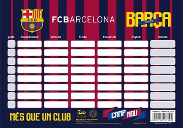PLAN LEKCJI A5+ FC BARCELONA