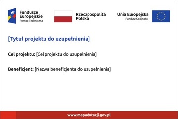 Tablica Unijna informacyjna 120cmx80cm