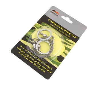 PIŁA RĘCZNA STRUNOWA DO CIĘCIA SURVIVAL STAL kieszonkowa składana