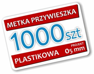 Metka Plastikowa Wizytówka 05 mm 1000 szt