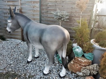 САДОВАЯ ФИГУРКА - СЕРЫЙ ОСЛИН СТОЯЩИЙ XXL модель II