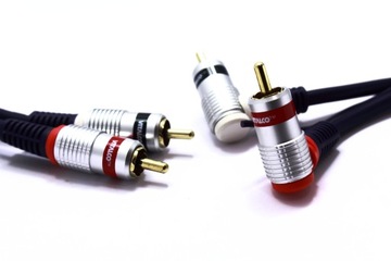 KABEL RCA 2X RCA 2XRCA CHINCH VITALCO KĄTOWY 1,5M