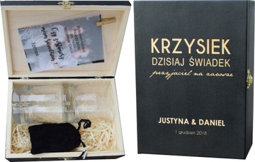 GIFTBOX zaproszenie DLA świadka świadkowanie ślub