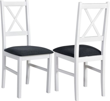 2 x krzesło drewniane czarne kuchenne loft komplet
