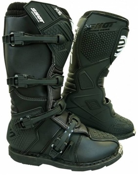 SHOT X10 BLACK buty off-road mx cross atv 43