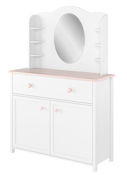 Белый/пудрово-розовый приставка для стола или комода