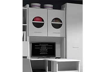 RAJ 1 PLUS ze stelażem - różowy POŁYSK MDF