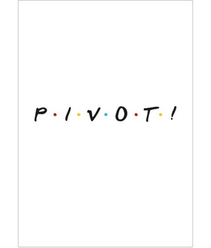 Plakat Friends - Pivot! - biały - 50x70cm