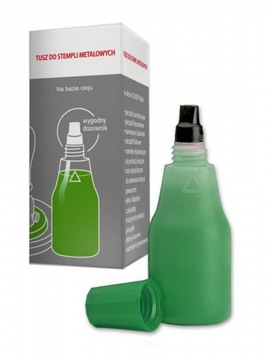 Tusz do pieczątek metalowych COLOP 25 ml zielony