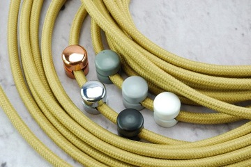 плетеный золотой кабель лофт-паук в стиле ретро