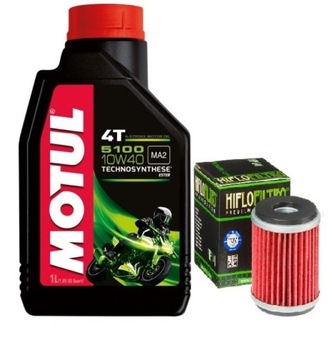 OLEJ MOTUL FILTR OLEJU HONDA CBF 125 14-15