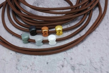 коричневый разноцветный плетеный кабель для лампы паук LOFT ретро PRL DIY