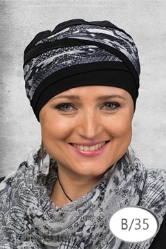 Тюрбан LAURA BAMBUS Тюрбаны после химиотерапии ПЕЧАТЬ