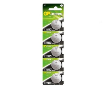 5x Bateria litowa GP CR2430 3V lithium guzikowa