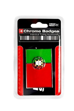 EMBLEMAT 3D CHROM FLAGA PORTUGALI PORTUGAL RONALDO