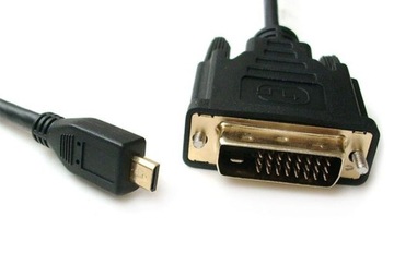 Kabel MicroHDMI Micro HDMI do DVI 1m Adapter
