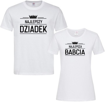 KOSZULKI T-SHIRT NAJLEPSZY DZIADEK DZIEŃ BABCI