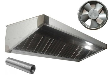 Okap Gastronomiczny S 250-70-40 Filtry Wentylator