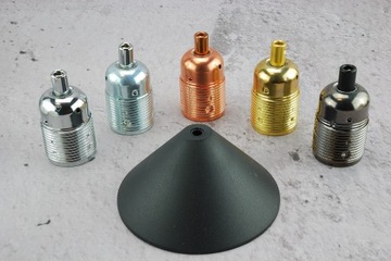 матовая черная розетка для подвесного светильника, потолочная обшивка, лампа-паук LOFT