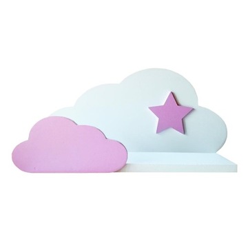 ДЕРЕВЯННАЯ ПОЛКА CLOUD МДФ 40 см РАЗНЫЕ ЦВЕТА