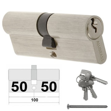 WKŁADKA 50/50 ALUBRASS NIKIEL SATYNA