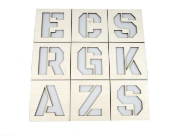 A`la Scrable Letters Ваша 3D надпись на стене