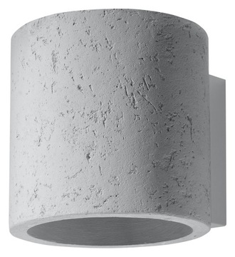 Kinkiet ścienny ORBIS beton industrialny do jadalni Sollux lighting