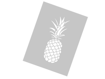 TROPIKALNY szablon malarski ANANAS - 45x60cm