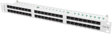PATCH PANEL 48 PORT 1U KAT.5E UTP SZARY LANBERG