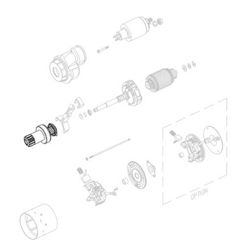 ISKRA Bendiks rozrusznika 16.908.352 MSX 512 MAHLE