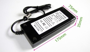 ЛИТИЙ-ИОННОЕ ЗАРЯДНОЕ УСТРОЙСТВО LI-PO 42 В 36 В 3 А РАЗЪЕМ GX16 EBIKE