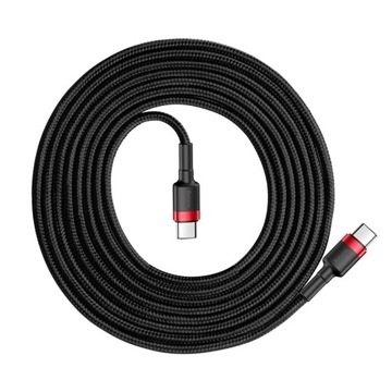 Кабель Baseus Cafule PD2.0 USB-C 60 Вт 1 м Черный