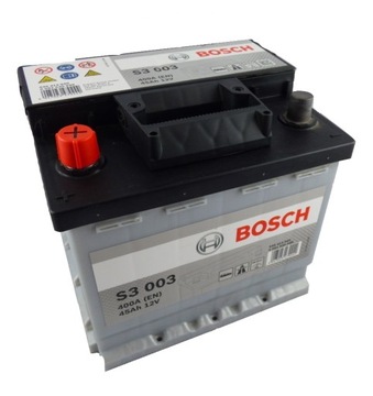 AKUMULATOR BOSCH S3 003 45AH 400A 12V LEWY + MOŻLIWY DOWÓZ MONTAŻ