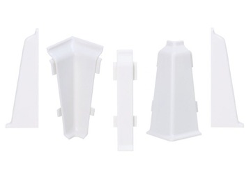 AKCESORIA do listwy EVO KORNER kolor biały