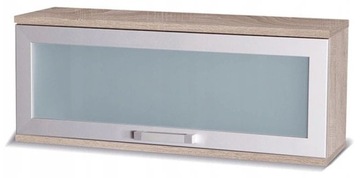 Szafka wisząca 100 cm z szybą dąb sonoma X14