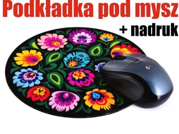 Коврики для мыши круглые с принтом, 30 шт.