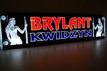 Табличка именная COLOR 50x16 TIR LED для водителя с именем, в подарок