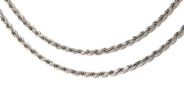 SREBRNY ŁAŃCUSZEK KORD 925 VERONA 45 CM CORD