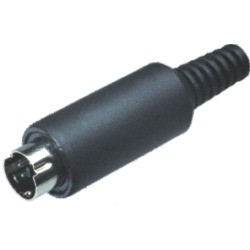 Wtyk DIN mini 6 PIN na kabel miniDIN MDC-006 PS2