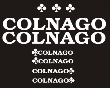 COLNAGO 35cm białe naklejki 144-5R RÓŻNE KOLORY