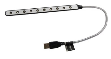 SUPER MOCNA DIODOWA LAMPKA USB DO NOTEBOOKA 10 LED