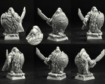 scibor 28FM0369 Dwarf Lord Elram + Podstawka 28mm