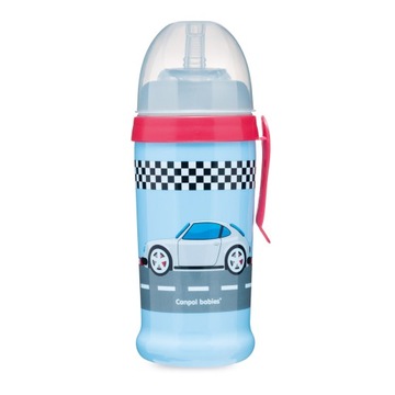 Bidon niekapek - Racing - samochody (c. niebieski)
